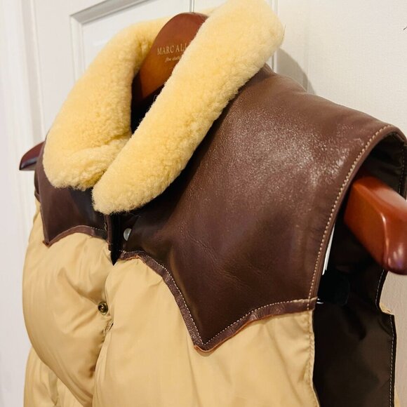 Rocky Mountain Featherbed Vest 38 / Medium Rare With Dark Horse Hide Yoke - Picture 5 of 16